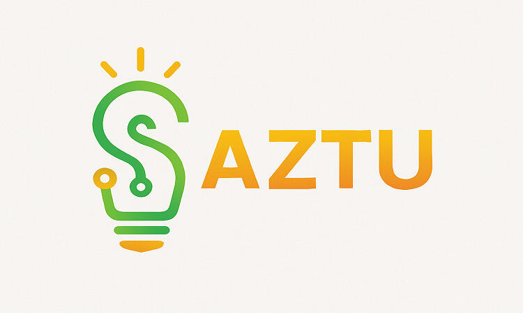 Saztu.com Logo for saztu.com, short brandable name suitable for a fashion, tech or startup brand.
